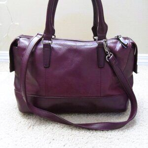 Tignanello - Satchel / Shoulder Bag Dark Plum color